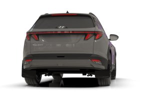 Hyundai Tucson Mud Flap - Rally Armor - UR Series - Black with Dark Grey Logo - `25-`27